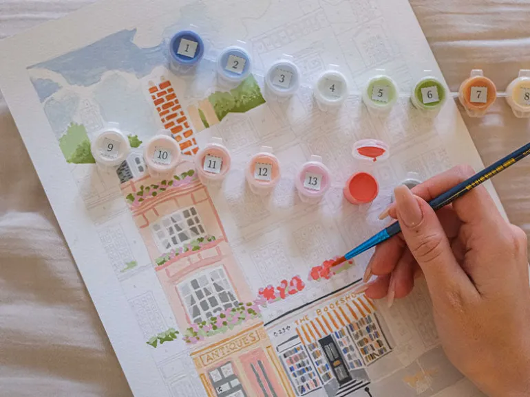 Coffret peinture au numéro - Petit Pinceau - Notting Hill par La Petite Epicerie