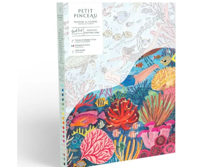 Coffret peinture au numéro - Petit Pinceau - Coral Reef par Miranda Sofroniou - PETIT PINCEAU