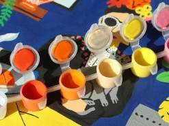 Coffret peinture au numéro - Petit Pinceau - La fille aux chats par Guillaume Denaudhome