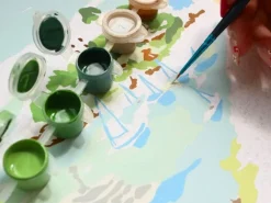 Coffret peinture au numéro - Petit Pinceau - Balade dans les Calanques par Sabina Fenn