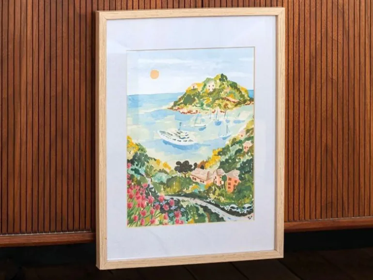 Coffret peinture au numéro - Petit Pinceau - Balade dans les Calanques par Sabina Fenn