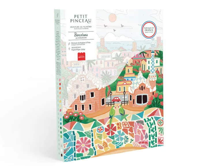 Coffret peinture au numéro - Petit Pinceau - Barcelona par DazlStudio