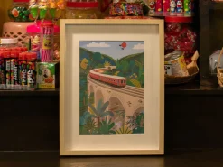 Coffret peinture au numéro - Petit Pinceau - Sri-Lanka Train par Maja Tomljanovic