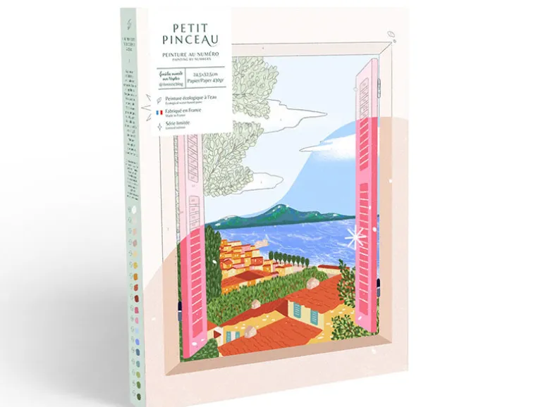 Coffret peinture au numéro - Petit Pinceau - Fenêtre ouverte sur Naples par Limistic - PETIT PINCEAU
