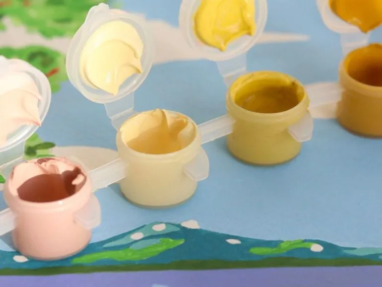 Coffret peinture au numéro - Petit Pinceau - Fenêtre ouverte sur Naples par Limistic - PETIT PINCEAU