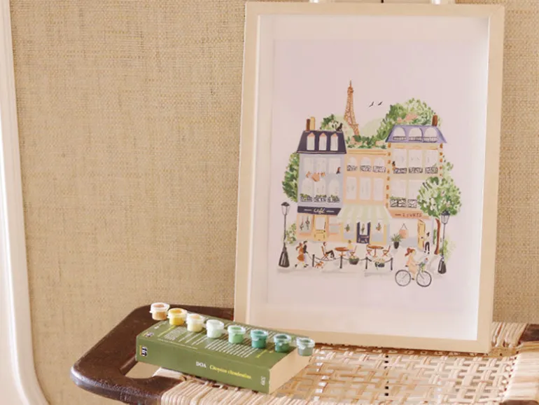 Coffret peinture au numéro - Petit Pinceau - Paris par Sabina Fenn