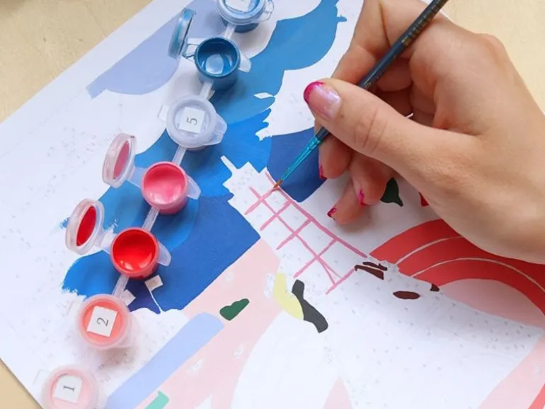 Coffret peinture au numéro - Petit Pinceau - Multi Sports par Anna Fedoseeva