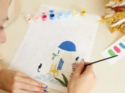 Coffret peinture au numéro - Petit Pinceau - Santorini par Maja Tomljanovic