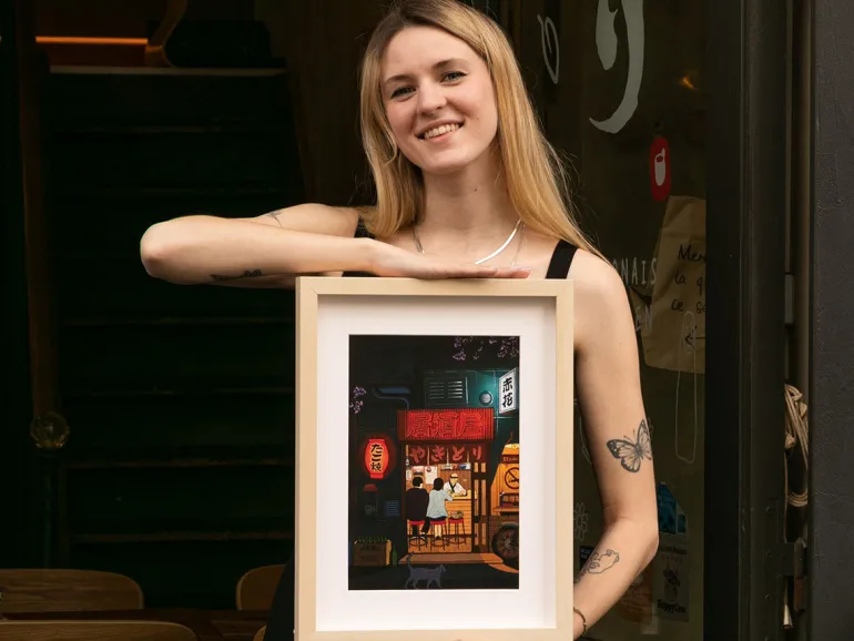 Coffret peinture au numéro - Petit Pinceau - Izakaya par Eloze & Matthieu Verlaine