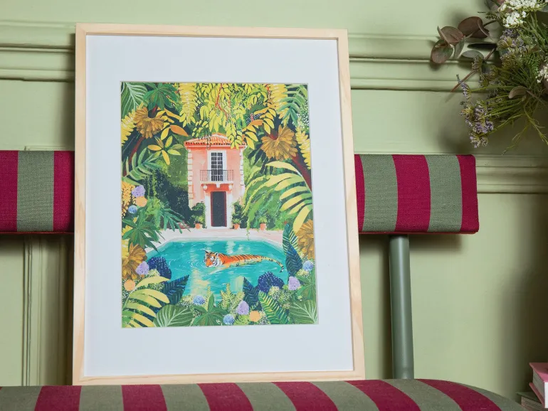 Coffret peinture au numéro - Petit Pinceau - Tiger relaxing in my pool