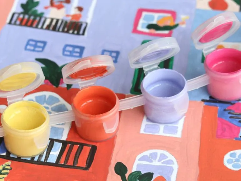 Coffret peinture au numéro - Petit Pinceau - Home Together par Mona Mai - PETIT PINCEAU