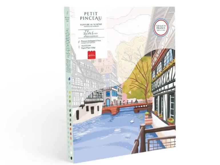 Coffret peinture au numéro - Petit Pinceau - La Petite France par Camille Clerc