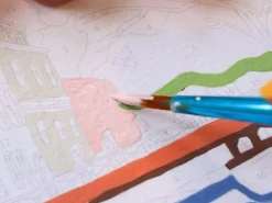 Coffret peinture au numéro - Petit Pinceau - La Petite France par Camille Clerc
