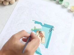 Coffret peinture au numéro - Petit Pinceau - Daydreaming par Nora Dong
