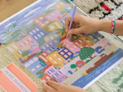 Coffret Petit Diamond - Diamond Painting Maisons Colorées par Coralie Fau