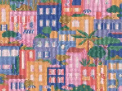 Coffret Petit Diamond - Diamond Painting Maisons Colorées par Coralie Fau