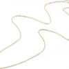 Collier 45 cm - chaîne forçat - doré à l'or fin 18K