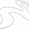 Collier 44,5 cm - chaîne nuage - flash argent