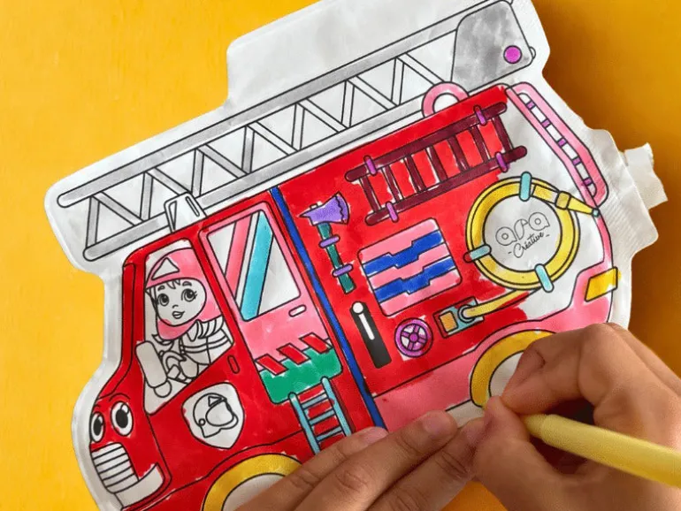 Coloriages gonflables - Police et pompier - Ara Créative