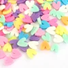 Confettis en pâte polymère - coeurs pastel - 10 grammes