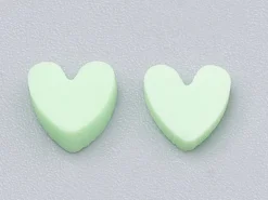 Confettis en pâte polymère - coeurs pastel - 10 grammes