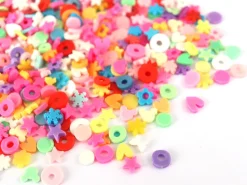 Confettis en pâte polymère -formes et couleurs variées - 10 grammes