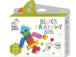 Crayons gras pour enfants - briques de jeu type lego - Rocket - Construire une fusée