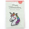 Écusson thermocollant - Tête de licorne