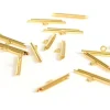 Embout pour tissage de perles Doré - 20 mm