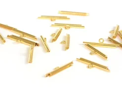 Embout pour tissage de perles Doré - 20 mm