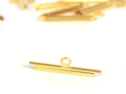Embout pour tissage de perles Doré - 20 mm