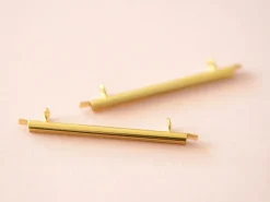 Embout pour tissage de perles doré - 35 mm