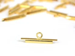 Embout pour tissage de perles Doré - 15 mm