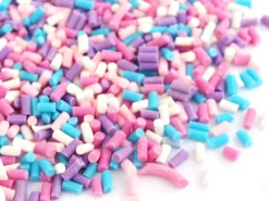 Faux vermicelles couleurs froides pour pâte fimo ou résine.