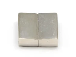 Fermoir aimanté rectangulaire 16 mm - couleur argenté