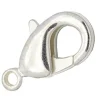 Fermoir mousqueton 10mm - flash argent 925