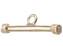 Fermoir toogle - 14,5 x 11 x 3 mm - doré à l'or fin 18K