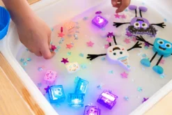 Glo pals - 4 cubes lumineux dans l'eau - bleu