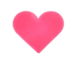 Gomme Chingu Coeur Rose Fluo - Rico Design