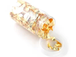Grande boite de feuilles d'étain pour résine et création de bijoux - Doré