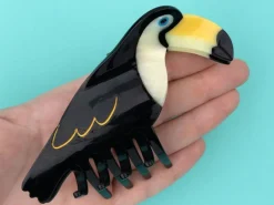Grande pince à cheveux - Toucan