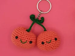 Kit crochet - Pendentif sac cerise