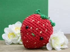 Kit crochet - Pendentif sac fraise