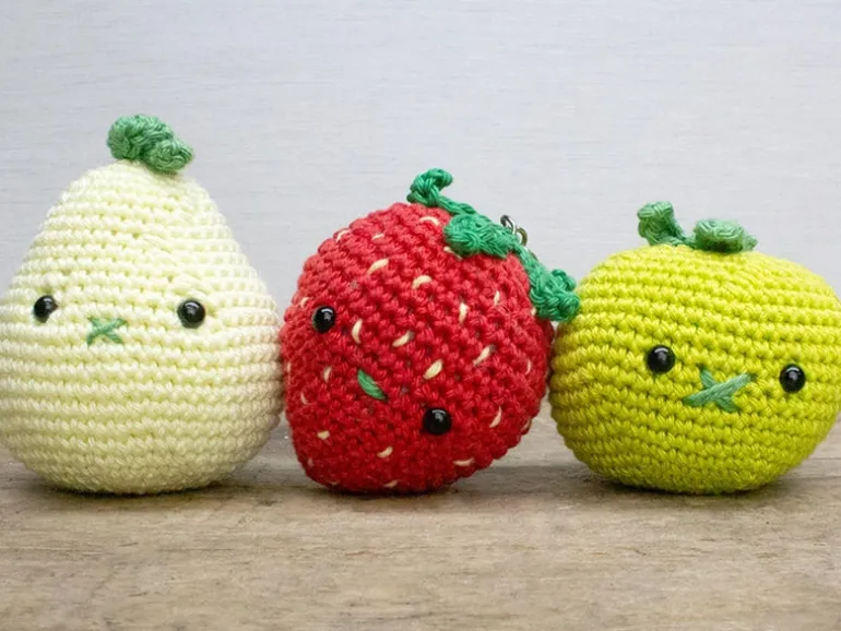 Kit crochet Amigurumi Porte clé - Citron