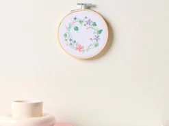 Kit de Broderie Point de Croix, Couronne de Fleurs - Rico Design