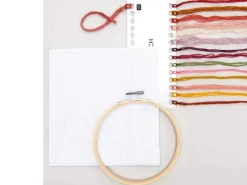 Kit de Broderie Point de Croix - Bouquet de Fleurs - Rico Design