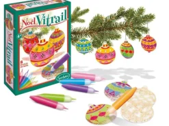 Kit de création Vitrail Noël 8 boules - Sentosphère
