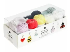 Kit de crochet 6 Porte-clés Chingu Ricorumi - Animaux du Ciel - Rico Design