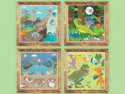 Kit de peinture à l'eau magique - Dinosaur
