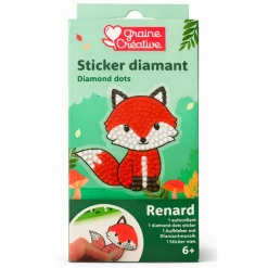 Kit diamant mosaïque sticker renard - Graine Créative